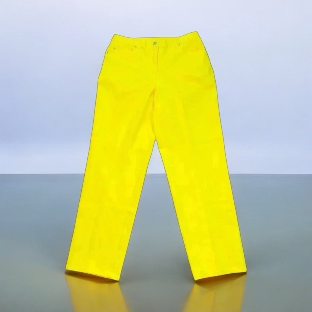 Ruby Rd Bright Yellow Jeans New Without Tags Size 10 - Picture 2 of 10